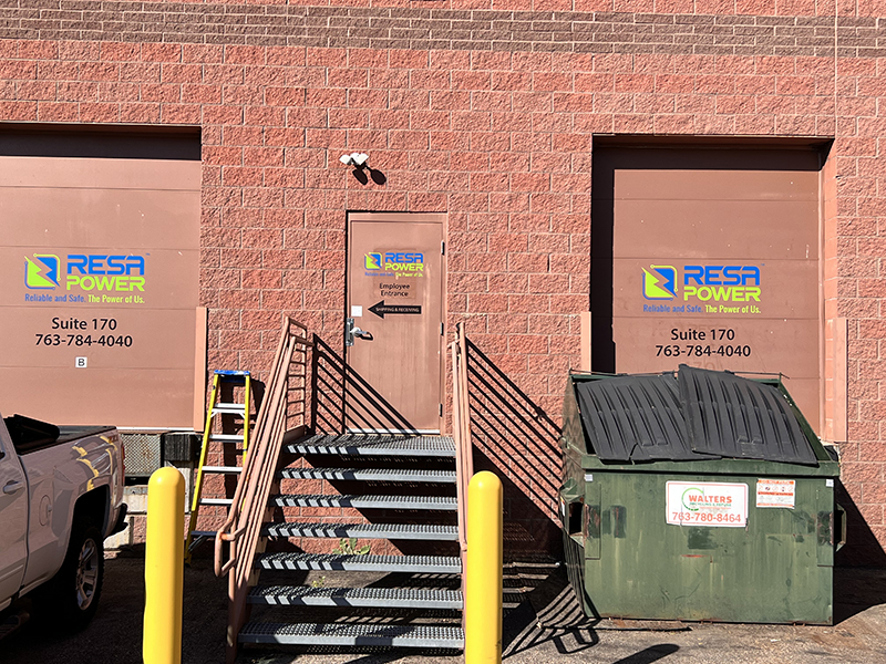 Resa Power Building Sign